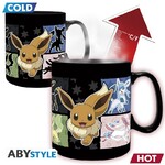 Pokemon Mug Heat Change - 460 ml ceramic - Eevee - cardboard box x2 - ABYMUGA281