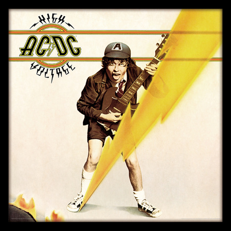 AC / DC  (High Voltage) Wooden Framed Print 31.5 x 31.5cm - ACPPR48069