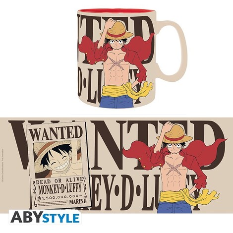 One Piece - Mug - 460 ml (ceramic) - Luffy & Wanted - ABYMUGA452