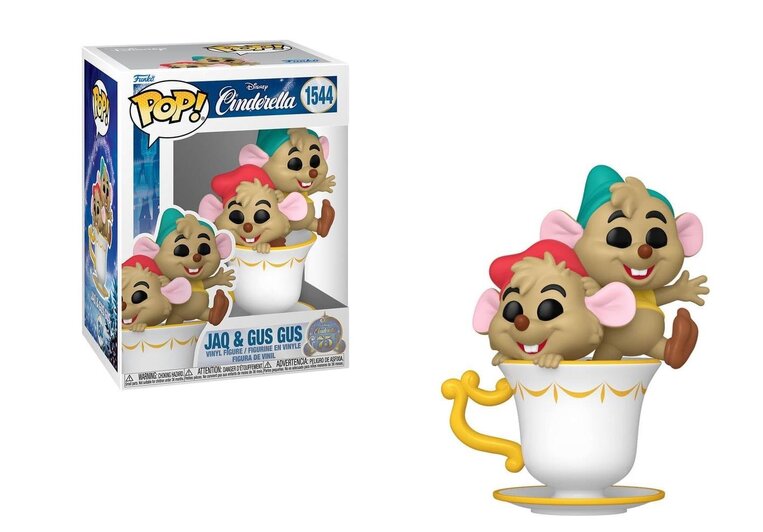 Funko POP! Disney: Cinderella (75th Anniversary) - Jaq & Gus Gus #1544 Figure