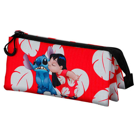 Disney Stitch Kiss Triple Pencil Case - KMN06359