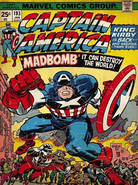 Marvel Captain America (Madbomb) (Canvas) - 30 X 40cm - DC92178