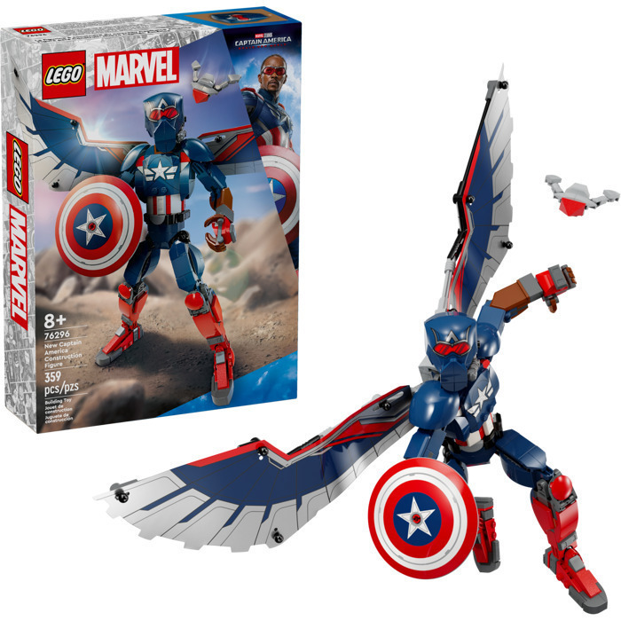 LEGO Super Heroes New Captain America Construction Figure - 76296