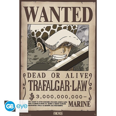 One Piece - Poster Maxi 91.5x61 - Wanted Law Wano - GBYDCO618