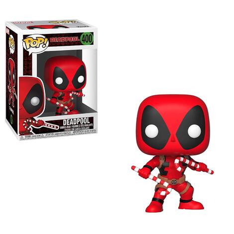 Funko Pop! Marvel: Holiday Deadpool With Candy  Canes #400 Bobble-Head Figure