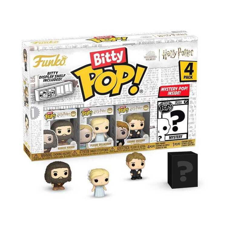 Funko Bitty POP! Harry Potter - Hagrid, Fleur Delacour, Cedric Diggory & Chase Mystery 4-Pack Figures