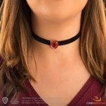 Harry Potter Choker With Pendant Gryffindor (velvet strap) - CR3001