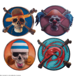 One Piece Set of 4 coasters Characters 1 - CR4190