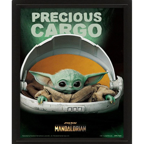 Star Wars: The Mandalorian (Precious Cargo) - 3D Lenticular Framed Print  - EPPL71429