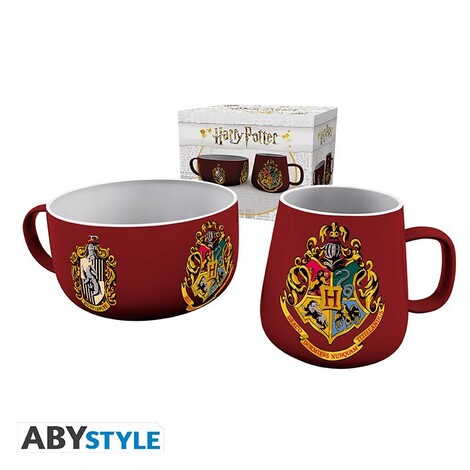 Harry Potter Breakfast Set Mug + Bowl Crests - BS0001