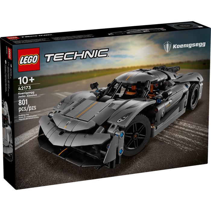 LEGO Technic Koenigsegg Jesko Absolut Grey Hypercar - 42173