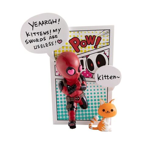 Deadpool Dramatic Cat Lover Collectible Figurine 10 cm - YU55466