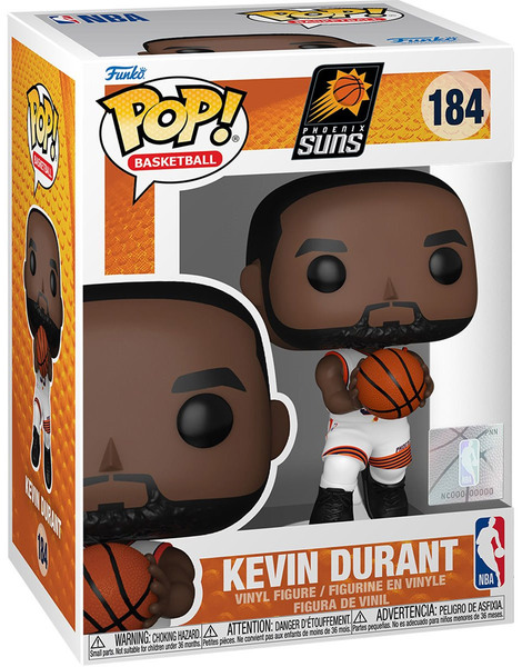 Funko Pop! Basketball NBA: Phoenix Suns - Kevin  Durant #184 Vinyl Figure