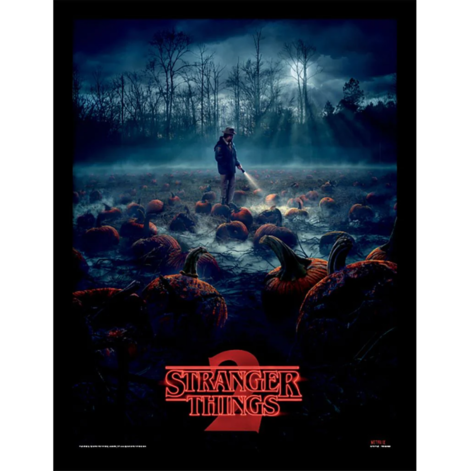 Stranger Things (Pumpkin Patch) Wooden Framed Print (30x40) - FP12378P