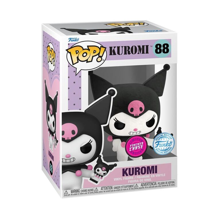 Funko POP! Sanrio - Kuromi #88 (Exclusive) Chase Figure (Flocked)