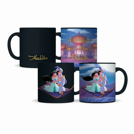 Disney Aladdin & Jasmine Mug Heat Changing Classic Boxed 325ml Ceramic - MUGBDC38