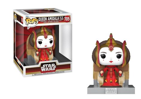 Funko POP! Deluxe: Star Wars: The Phantom Menace - Queen Amidala on the Throne #705 Figure