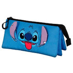 Disney Lilo & Stitch - Stitch Tongue Triple Pencil Case - KMN06355