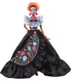 Barbie Signature Día De Muertos 2024 Collectible Doll in Ruffled Black Gown - HRM72