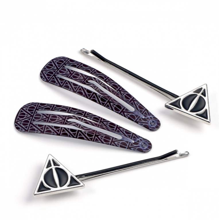 Harry Potter Deathly Hallows Hair Clip Set - EHPCS0054