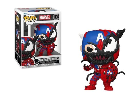 Funko POP! Marvel: Carnageized - Carnage Captain America Figure #1436