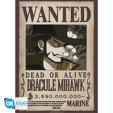 One Piece - Poster Chibi 52x38 - Wanted Mihawk Wano - GBYDCO627