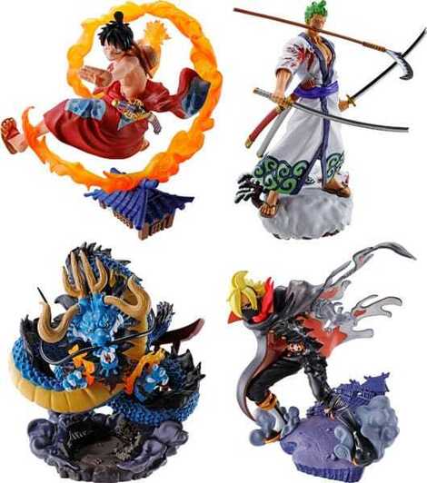 One Piece Petitrama PVC Mini Statue Logbox Re Birth Wano Kuni Vol. 1 Set 9 cm - MEHO518516-SET