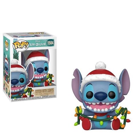 Funko Pop! Disney: Lilo & Stitch Holiday - Stitch  with Lights #1504 Vinyl Figure