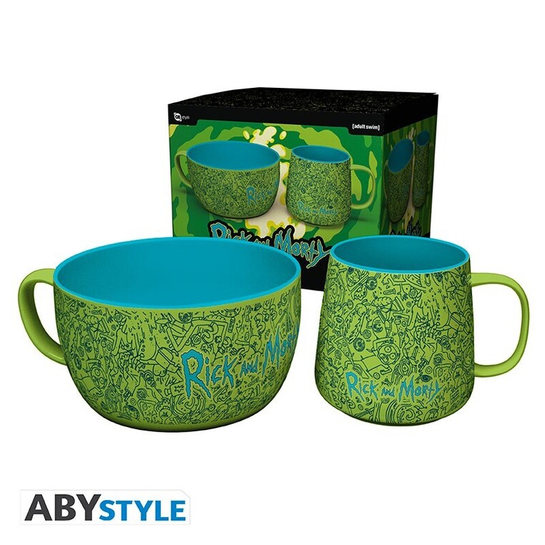 Rick And Morty Breakfast Set Mug + Bowl - BS0038