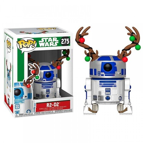 Funko Pop! Star Wars: Holiday R2-D2 with Antlers  #275 Bobble-Head Vinyl Figure