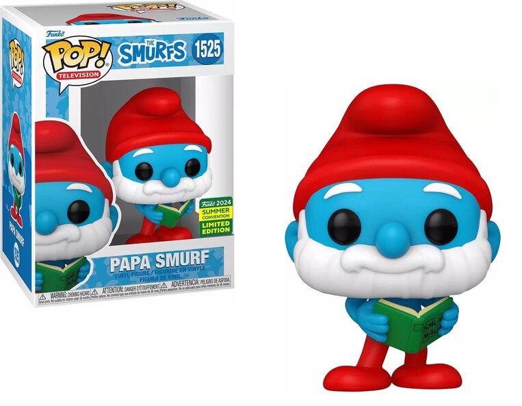 Funko Pop! Smurfs - Papa Smurf (Convention Limited Edition) #1525 Vinyl Figure