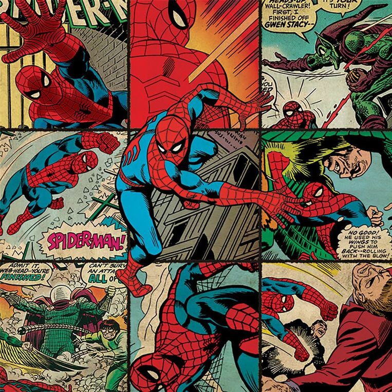 Marvel Comics (Spider-man Squares) Canvas 40x40 - DC95429