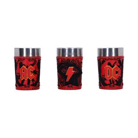 AC/DC Shot Glasses Logo 3-Pack - NEMN-B6638B24