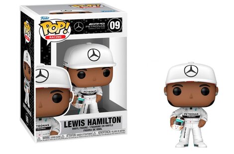 Funko Pop! Racing: AMG Petronas Formula One Team - Lewis Hamilton with Helm #09 Vinyl Figure