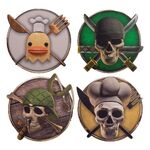 One Piece Set of 4 coasters Characters 2 - CR4191