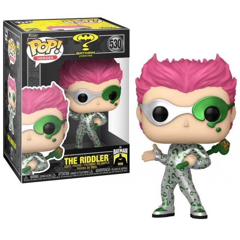 Funko Pop! Heroes DC: Batman Forever - The Riddler (Metallic) #530 Vinyl Figure