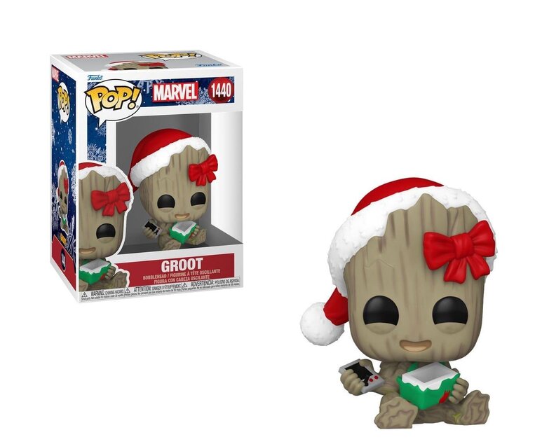 Funko Pop! Marvel: Holiday – Groot #1440  Bobble-Head Vinyl Figure