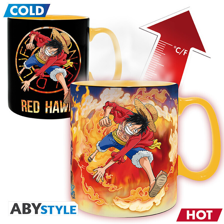 One Piece Mug Heat Change 460 ml Luffy & Sabo - ABYMUGA445