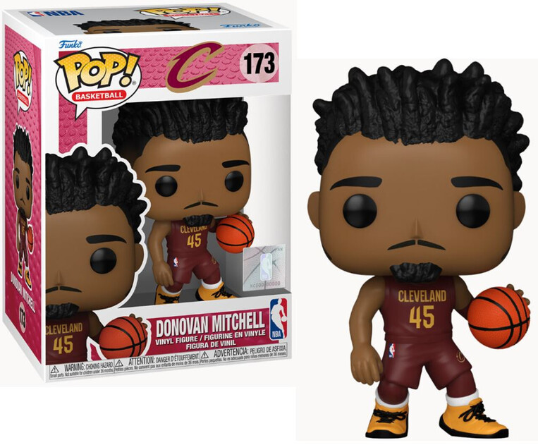 Funko Pop! Basketball: NBA Cavaliers - Donovan Mitchell #173 Vinyl Figure