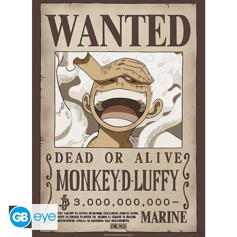 One Piece Poster Chibi 52x38 - Wanted Luffy Wano - GBYDCO622