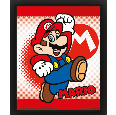 Super Mario (Mario Yoshi Flip) - 3D Lenticular Framed Print - EPPL71308