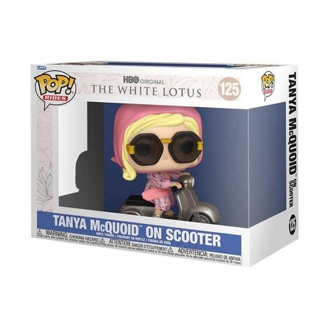 Funko Pop! Rides: HBO Original White Lotus - Tanya McQuoid on Scooter #125 Vinyl Figure