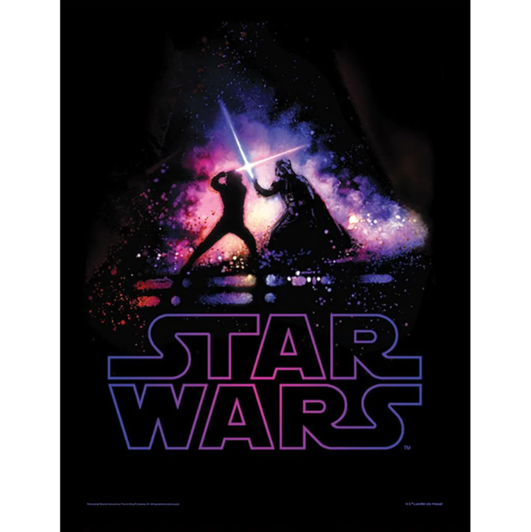 Star Wars (Battle) Wooden Framed Print (30x40) - FP12040P