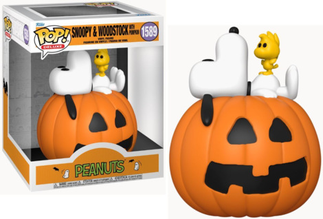 Funko Pop! Deluxe: Peanuts - Snoopy & Woodstock  with Pumpkin #1589 Vinyl Figure