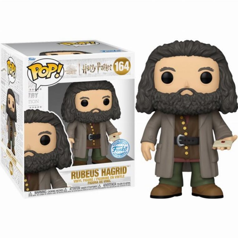 Funko POP! Harry Potter - Rubeus Hagrid with Letter #164 Supersized (Exclusive) Figure