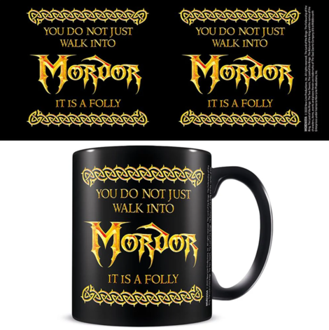 The Lord Of The Rings (Walk Into Mordor) Black Mug - MGB26556