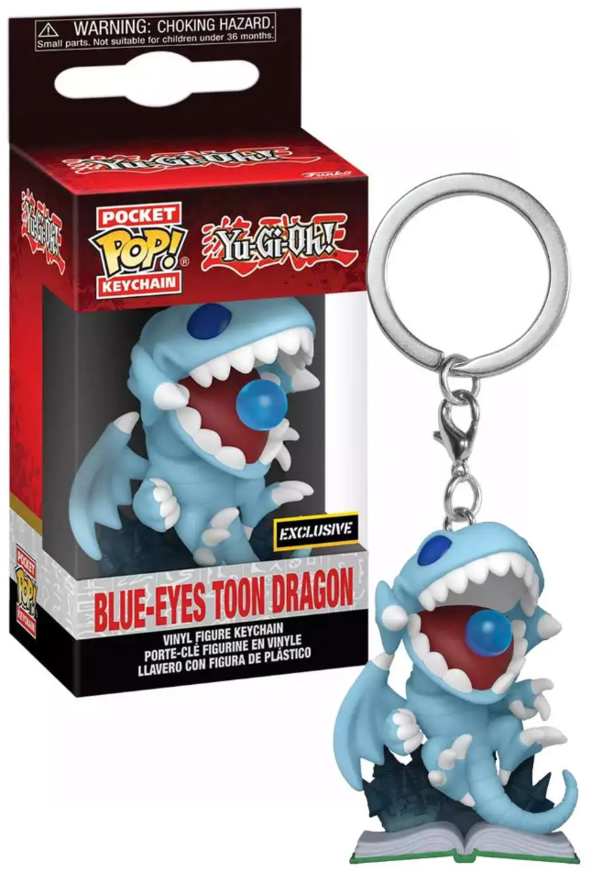 Funko Pocket POP! Keychain Yu-Gi-Oh! - Blue-Eyes Toon Dragon Figure (Exclusive)