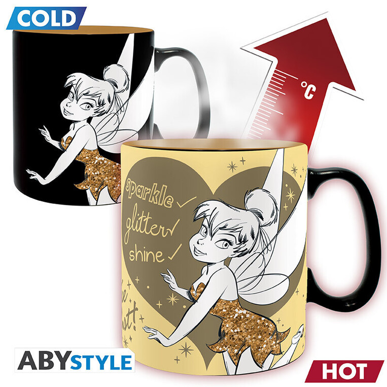 Disney Peter Pan Mug Heat Change 460 ml Tinkerbell Sparkle - ABYMUGA008