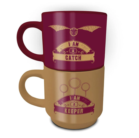 Harry Potter (Quidditch Catch & Keeper) Stackable Mug Set -  GP85863