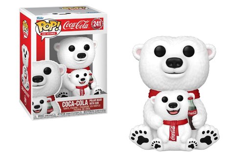 Funko Pop! AD Icons: Coca-Cola - Polar Bear with  Cub #241 Vinyl Figure